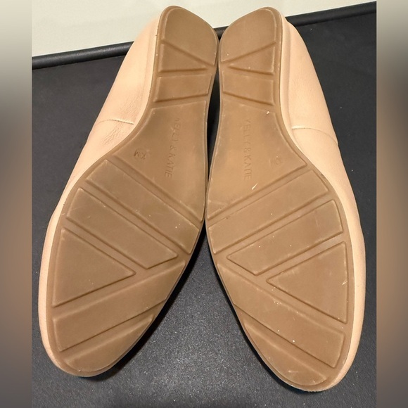 Kelly & Katie Eryn Wedge Tan Nude Ballet Flats Minimalist Office Business Casual - Picture 8 of 12